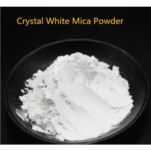 Dofuny 50g Soap Dye Nail Glitter Decoration Bright Crystal White Mica Powder Pigment Pearlescent Powder Dust Pearl Powder