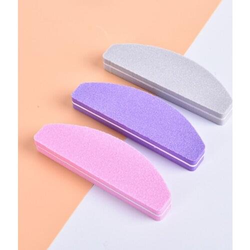 5pcs Double Side Nail Files Buffe Trimmer Buffer Lime A Ongle Nail Art Tools Professional Buffing Sanding File Sponge