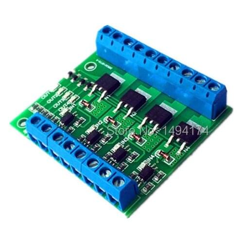 WQScosea Q8S-262 Electronic Pulse Trigger Switch Module 4-way 60N03 FET MOS Field Effect Transistor DC Control for Motor Pump