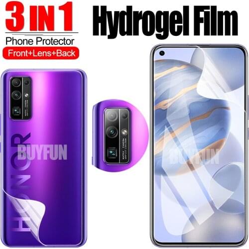3-in-1 Hydrogel Film For Huawei Honor 30 Pro Screen Protector Camera Film For honor 30 pro plus huawie honer screen Lens film