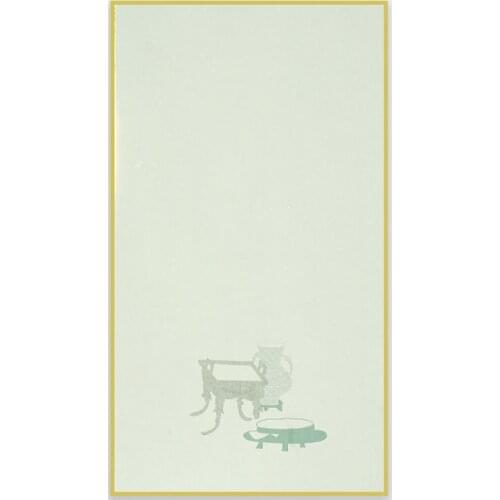 Batik Rice Paper Card Thicken Half Ripe Xuan Paper Cards 4Sheets Chinese Calligraphy Watercolor Painting Mounting Paper Cards