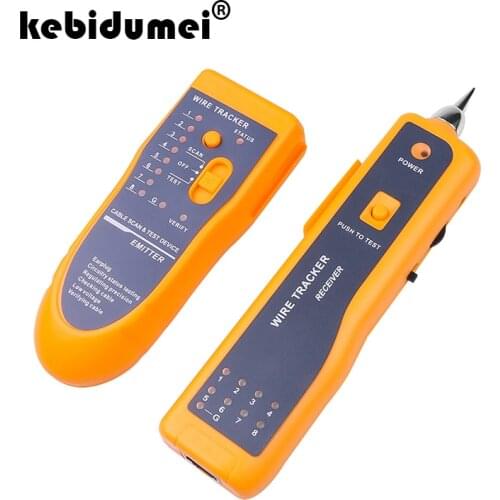 Kebidumei High Quality RJ11 RJ45 Cat5 Cat6 Telephone Wire Tracker Tracer Ethernet LAN Network Cable Tester Detector Line Finder