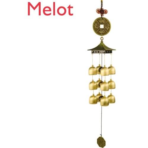 Chinese Style Pure Copper Decoration Wind Chimes Vintage Bed & Breakfast Hanging Decoration Bedroom Hanging Door Bell