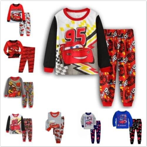 Childrens Clothing Sets Baby Boys Toddler Sleepwear Kids Nightwear Pajamas Set Girls Cotton Cartoon Pyjamas Pijamas 1-7Years