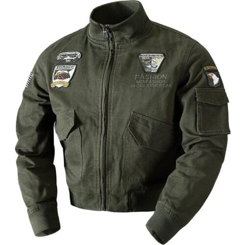 Spring AutumnMens Spring Military Jacket Army Tactical Casual Coats Cotton Bomber Jacket Plus Size 4XL Brand Outerwears LA705