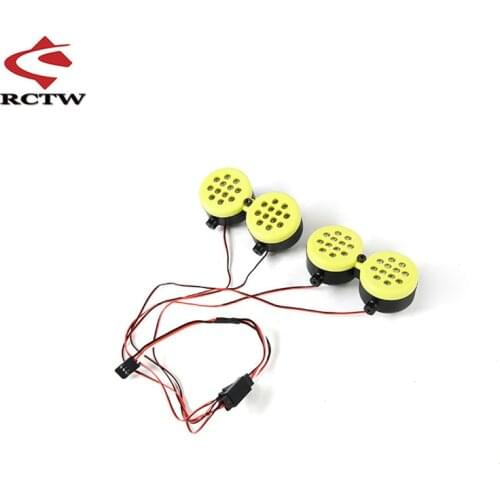 New Plastic Front LED Lights for 1/5 Losi 5ive-t Rovan Lt Km X2 QL DDT FID Racing Truck Rc Car Parts