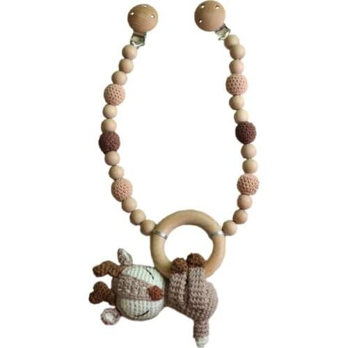 Baby Stroller Hanging Pendant Pacifier Clip Chain Mobile Rattle Bed Bell Infants Teether Nursing Chewing Toys Shower Gifts