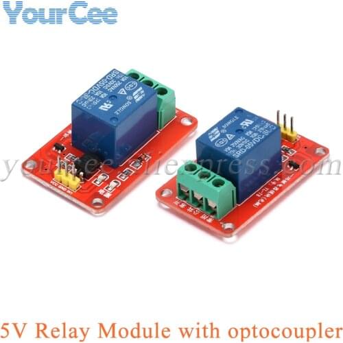 5 pcs 1 Channel RM Optocoupler Relay Module Shield for Arduino ARM PIC AVR DSP Electronic 5V 10A 46mmX28mmX18mm