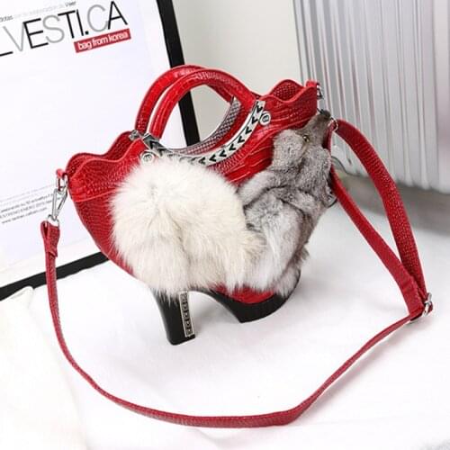 Luxury Shoes Design Handbags Women Genuine Fox Handbag Women Brand Shoulder Bags Shoulder Bags Female Handbags Bolsas Feminina