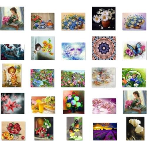 Counted Cross Stitch 11CT 14CT 18CT 22CT 25CT 28CT Cross Stitch Kits Embroidery Needlework Sets Oil Painting Girl Flower Couple