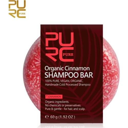 PURC handmade Cold Processed Cinnamon Shampoo Bar Deep Moisture Repair Anti Frizz Hair No Chemicals Or Preservatives Hair Care