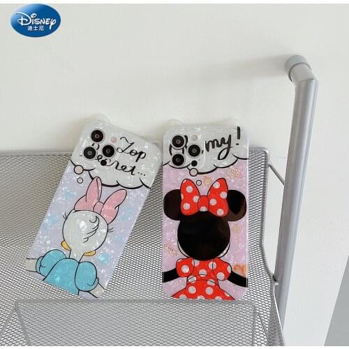 DISNEY 2021 Minnie Silicone Case for IPhone 11 Pro Xs Max iPhone SE 2020 6 6S 7 8 Plus Official Liquid Silicon 360 Full Cover