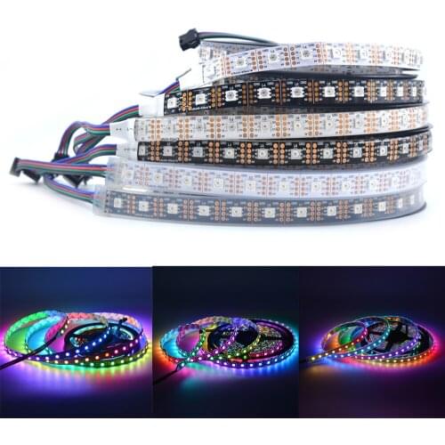 APA102 strip,1m/3m/1m 5m 30/60/144 leds/pixels/m APA102 Smart led pixel strip ,DATA and CLOCK seperately DC5V IP30/IP65/IP67
