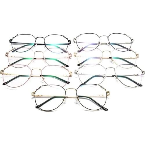 Trendy Round Clear Frames Reading Glasses Women Computer Eyeglasses Vintage Optical Frames Oculos Gafas Decoration 1801DF