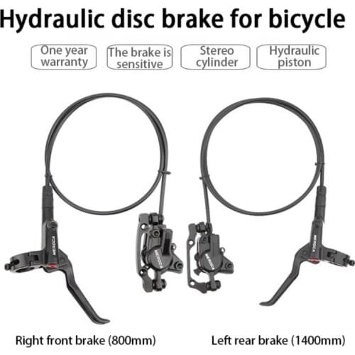 MEROCA Bicycle Brake Hydraulic Disc Brake MTB Double Piston Brake Front Rear 800/1400mm Mountain Bike Oil Pressure Brake