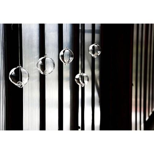 Japanese Wind Bell Japan Wind Chimes Fully Transparent Glass Furin Home Decor Spa Tearoom Office Decoration