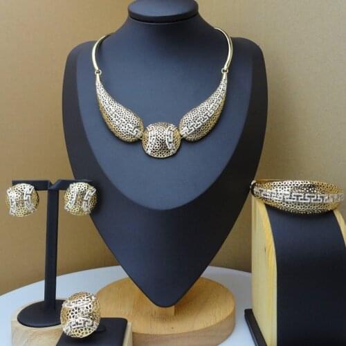 Yuminglai African Fashion Jewelry Dubai Costume Jewelry Sets for Women FHK9498