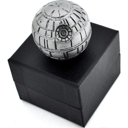 Death Star Grinder 3 Layer 55mm Herb Grinders Pollen Catcher Zinc Alloy Metal PokeBall Grinder With Gift Box #202123