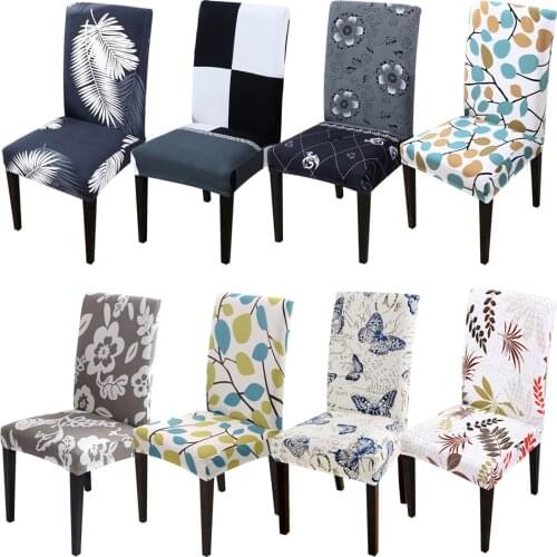 1/2/4/6pcs Xmas Elastic Dining Room Seat Chair Covers Christmas Chair Cover Stretch Slipcovers For Christmas Party Decor