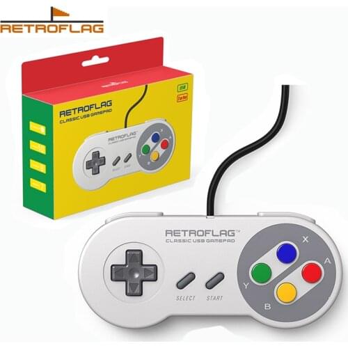1 Or 2PCS Retroflag SUPERPi Wired USB Gamepad Game Controller for SUPERPi CASE-U CASE-J NESPi Case Raspberry Pi