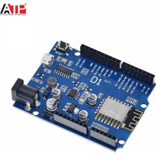 1PCS Great IT New WeMos D1 Mini CH340 WiFi Development Board ESP8266 ESP-12E WeMos D1 WiFi uno based ESP8266 shield D1 UNO