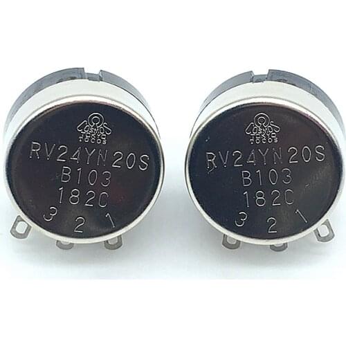 100% NEW Original TOCOS RV24YN20S B501 B102 B202 B502 B103 B203 B503 B104 B504 500 ohm 10K 20K 50K 100K Potentiometer switch