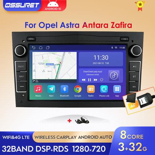 2 DIN Android 10 2G 64G CAR GPS for opel Vauxhall Astra H G J Vectra Antara Zafira Corsa Vivaro Meriva Veda NO DVD PLAYER wifi
