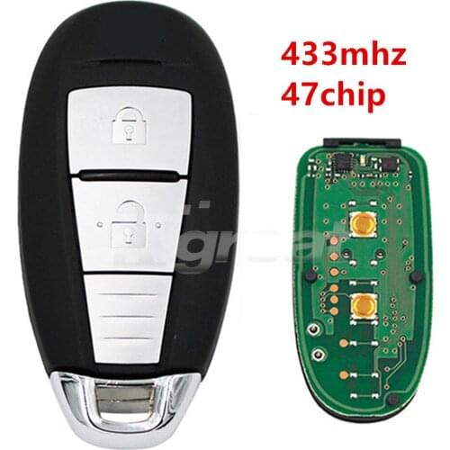 2 Button OEM Remote key Fob 433MHZ with 47 Chip for Suzuki Swift SX4 Vitara