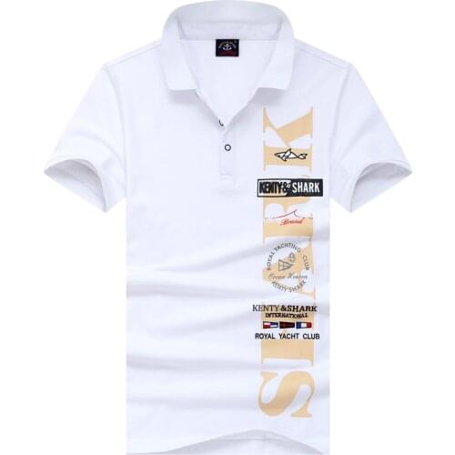 2021 New Arrival Summer Shirts High Quality Brand Mens Polo Shirts Kenty & Shark Polos 100% Cotton Breathable Poloshirts