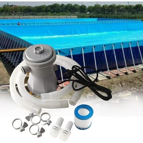 600 Gallons Above Ground Swimming Pool Cartridge Filter Pump Kit -EU, Easy to Maintain