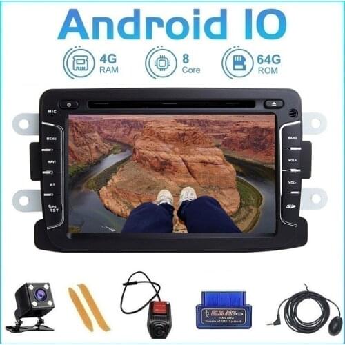 ZLTOOPAI Android 10 For Renault Duster Dacia Logan Sandero Xray 2 Auto FM Radio Stereo Car Multimedia Player GPS Navigation 1Din