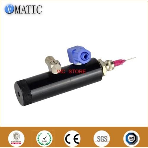 Free Shipping Quality Pneumatic Manual Needle Off Valve Glue Dispense Round Nozzle Valve With Fine Tune