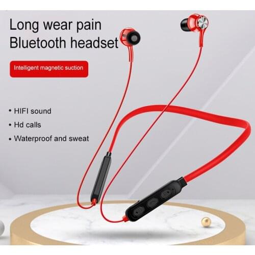 Wireless Bluetooth Earphone Magnetic Headphone Sound HiFi Quality Stereo Headset Waterproof Wireless Sports Earbud with HD Mic