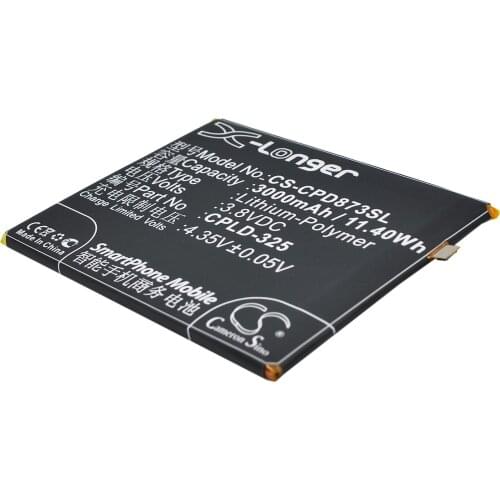 CS 3000mAh / 11.40Wh battery for Coolpad 8731L CPLD-325