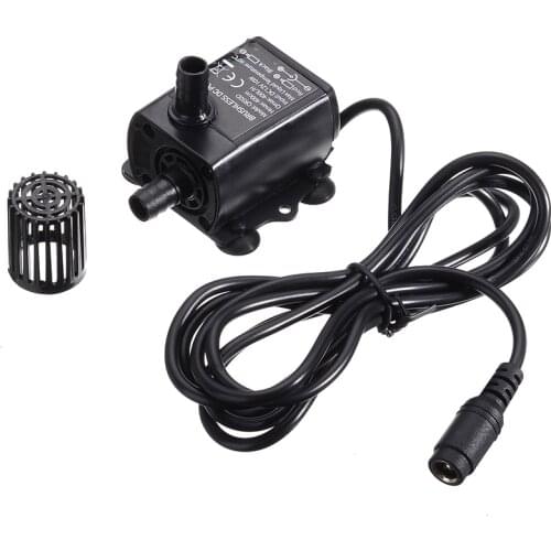 DC 12V 10W Micro Fountain Pump Brushless Submersible Water Pump Filter Ultra-Quiet 400L/H For Fish Pond Aquarium Supplies