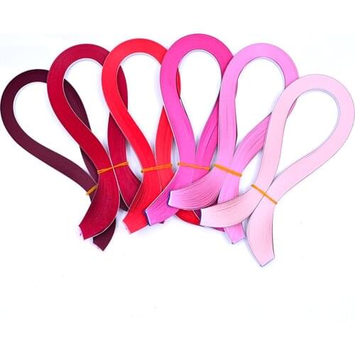 54cm length red color set 5MM Quilling Paper strips
