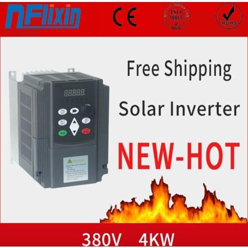 For Europe ! 4KW/5.5KW/7.5KW VFD Solar Frequency Inverter DC Input to 3P 380V Output Motor Speed Control
