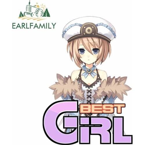 EARLFAMILY 13cm x 9.1cm For Best Girl Repair Car Stickers Windshield Decal Vinyl Material Occlusion Scratch Motorcycle Decor