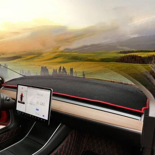 Instrument panel light pad rear window insulation pad anti-slip mat sunscreen pad decoration car Accessories For model 3