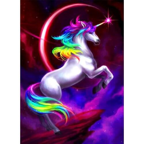 LI LOYE Diamond Mosaic 5D DIY Diamond Painting Cartoon unicorn Full Square Diamond Embroidery Icon Wall Sticker Paintings FZ728