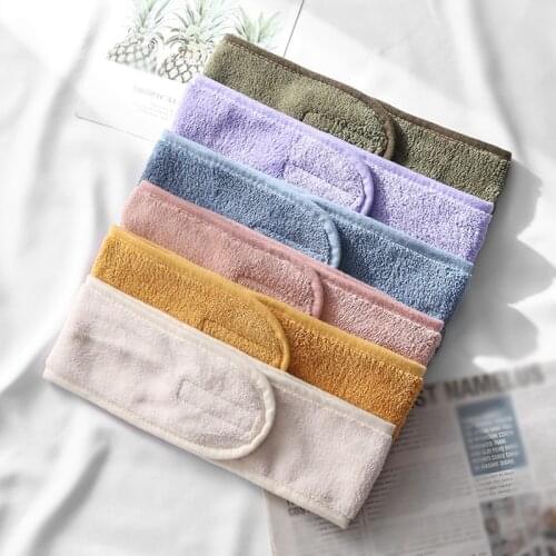 Soft Toweling Hairband Adjustable Wide Headbands for Face Washing Bath Makeup Yoga Spa Women Shower Cap Hair Band Accessories