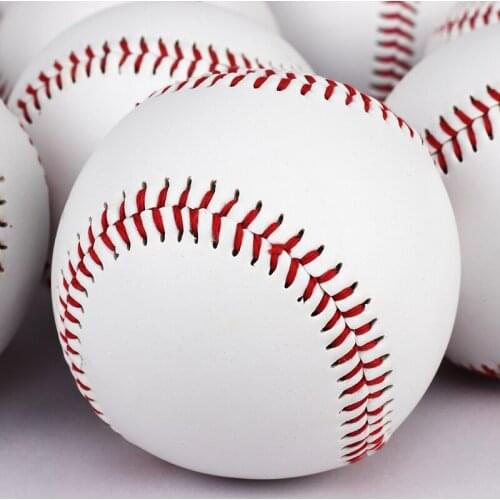 Soft Rubber Baseball 9 Inch Kids Teenager Players Hard Training Ball Exercise Baseball Ball