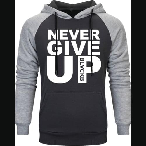 Spring autumn Raglan Streetwear Pullovers Men 2020 Football Madrid Final Mo Salah Sweatshirt Never Give Up Fashion Hoodies Hoody