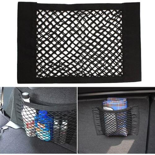 Back Seat Storage Organizer pocket Nylon Elastic Mesh Net Automotive Bag Luggage Storage Car Storage Net Bag Truck storage bag