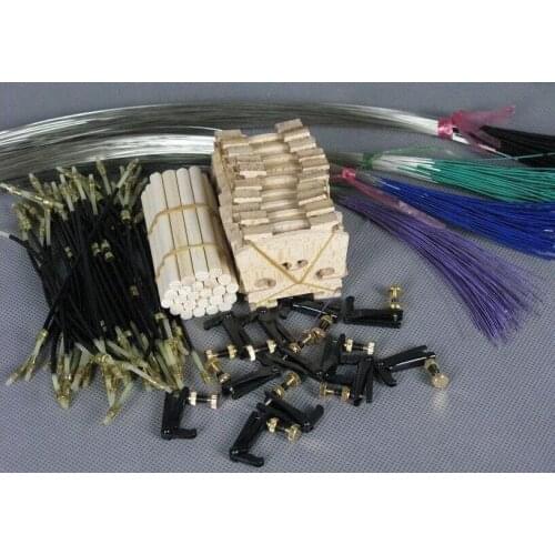 5 set of ebony wood violin parts inlay Paris eyes, chinrest, tailpiece and so on