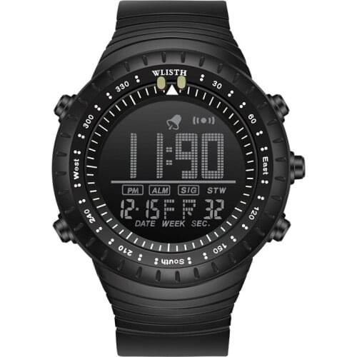 Luxury Men WLISTH Mens Watches Fashion Analog Digital Watch Military Army Wristwatch Outdoor Sports LED Waterproof Alarm Clock
