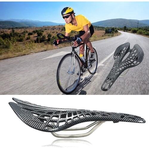 Mountain Road Bicycle Saddle Carbon Fiber Racing Bike Riding Bicycle Hollow Saddle Seat Bike Parts Cycling Equipment Accessories