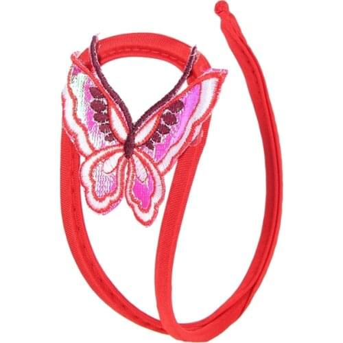 Comeondear Butterfly C String Underwear For Women Lace Sexy Panties C Shaped Thong Intimate Panties Lingerie LS170