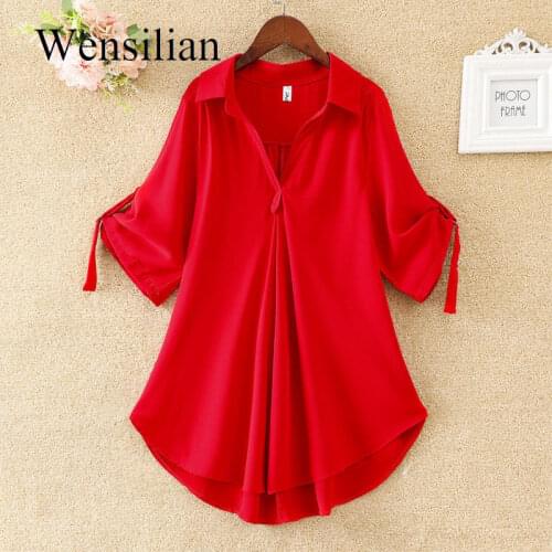 Красные блузки Wensilian China At AliExpress