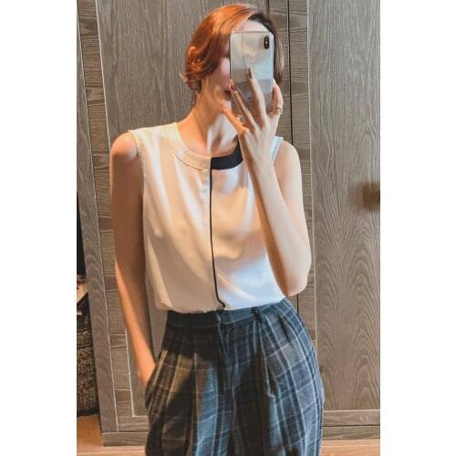 2021 Womens Summer O collar Sexy Splicing Patchwork Casual Off Shoulder Short Tank Shirt Beach Vest Tank Camisole Tops